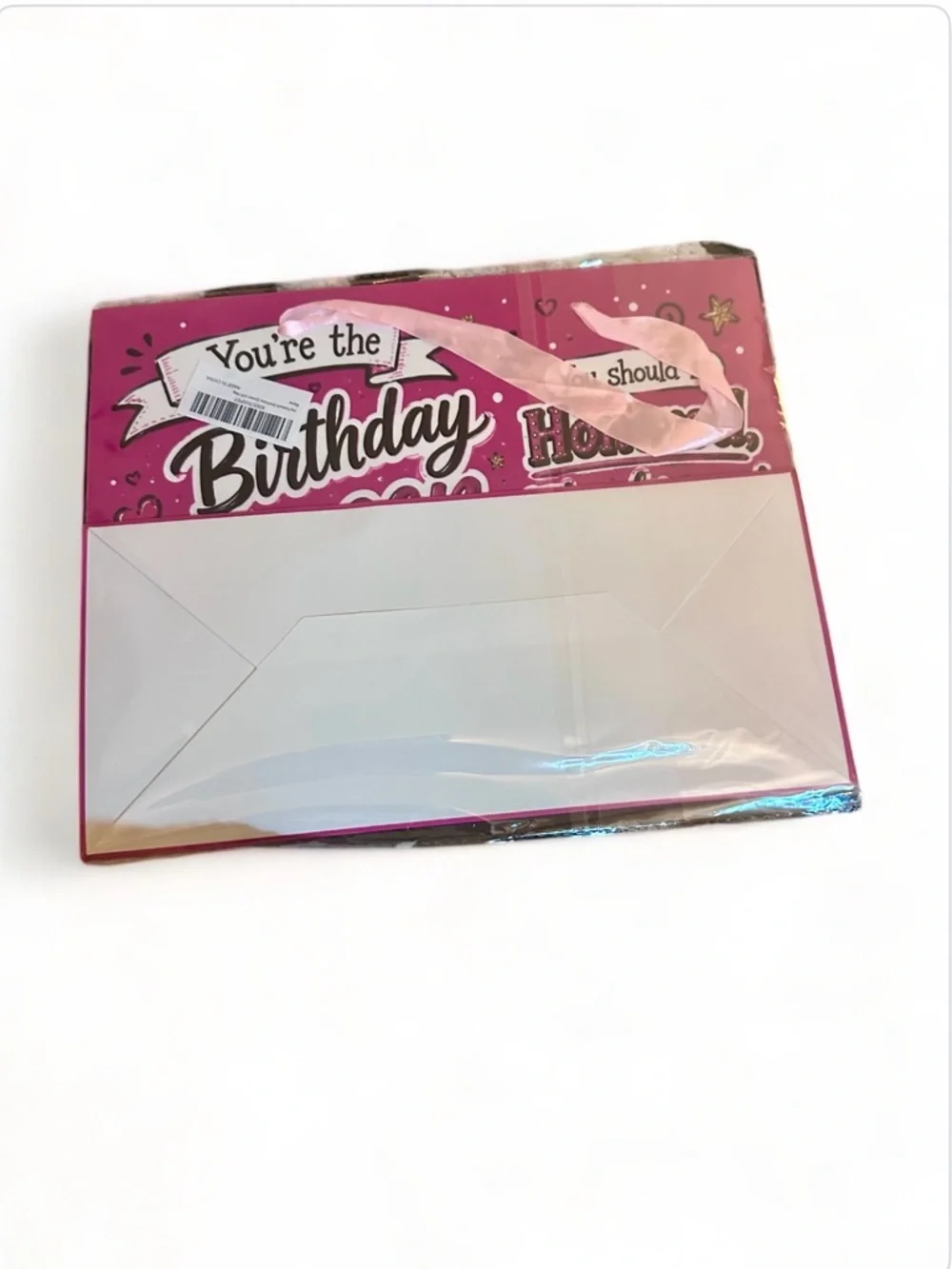 Birthday Queen Pink Gift Bag with Tissue Paper